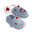 Sharkicks Basic - Winter Santa Heel-covered Shark Slippers